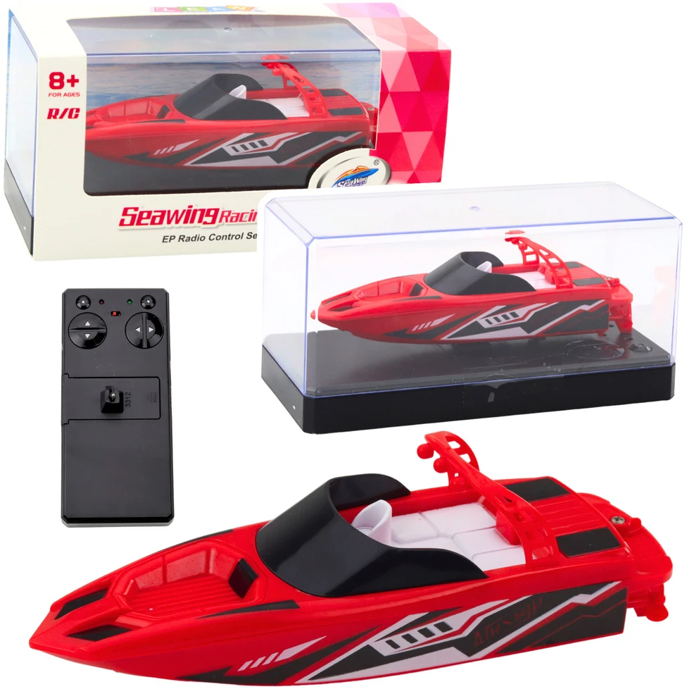 Lean Toys Raudona RC Valdymo Valties Modelis su Dvigubu Varikliu