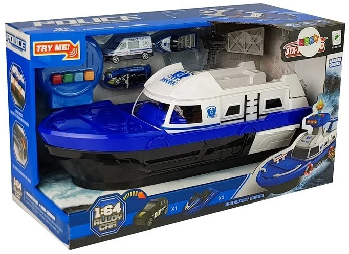 Lean Toys Šviesos ir garso efektai, Policijos kateris