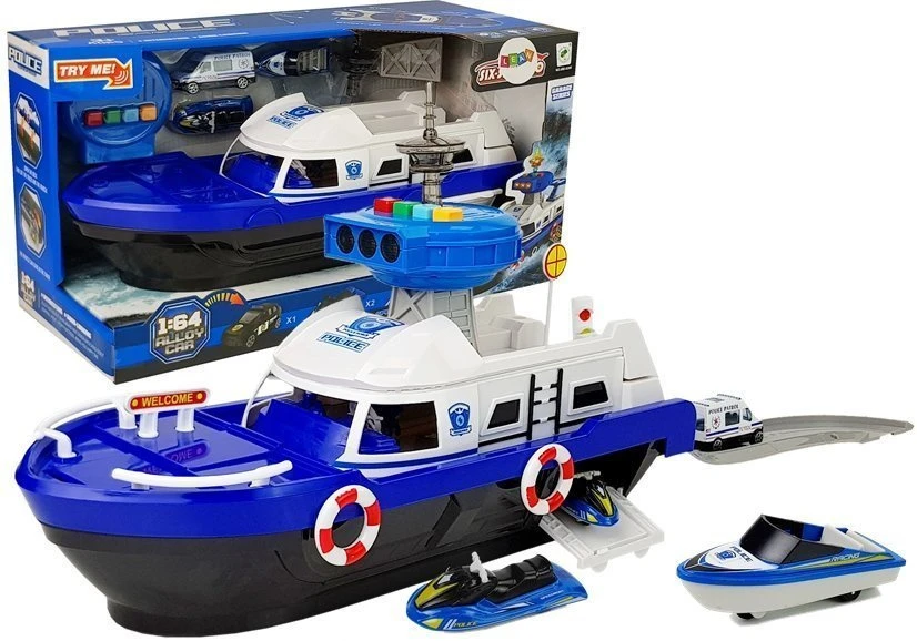 Lean Toys Šviesos ir garso efektai, Policijos kateris