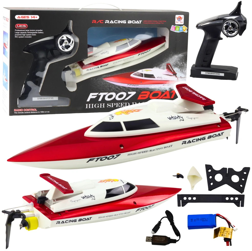 Lean Toys Nuotoliniu būdu valdomas motorlaivis Vitality FT007 1:16
