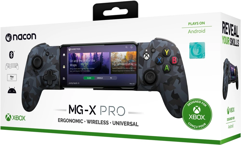 Oficiali „Nacon XBOX One“ laikiklis „MG-X PRO“ / „Android“ / „Camo Urban“