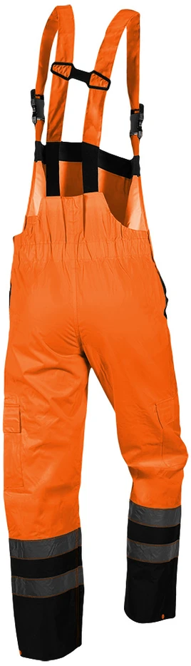 Ogrodniczki Darbiniai kombinezonai, gerai matomi, vandeniui atsparūs, oranžiniai, S dydis