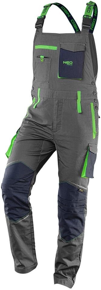 Ogrodniczki PREMIUM darbo kombinezonas, 100 % medvilnė, plyšimui atsparus audinys, XL dydis