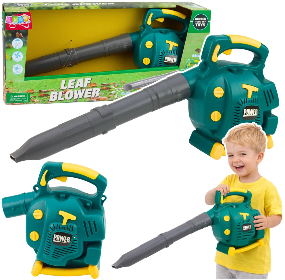 Lean Toys Lapų pūstuvas vaikams žalias