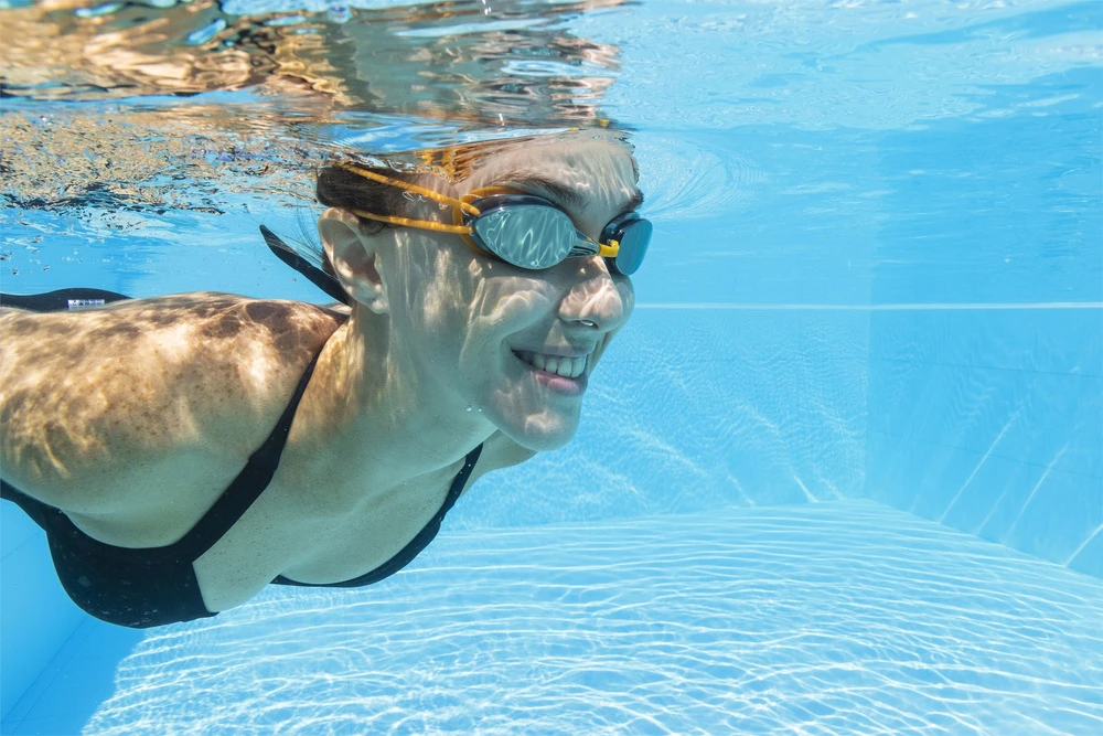 Plaukimo akiniai Mirror Goggles Bestway, oranžiniai
