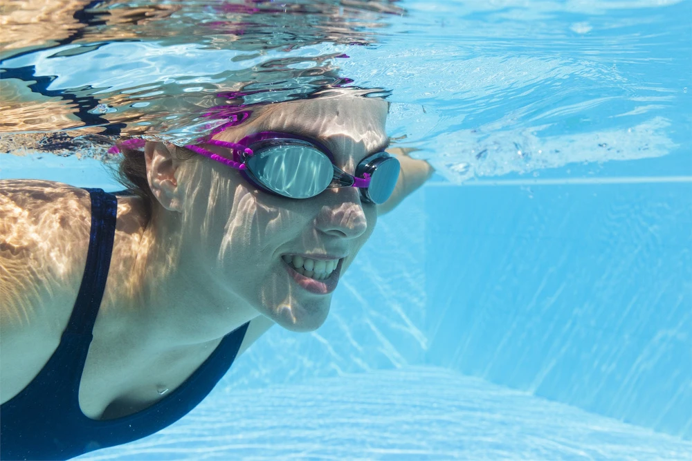 Plaukimo akiniai Mirror Goggles Bestway, rožiniai