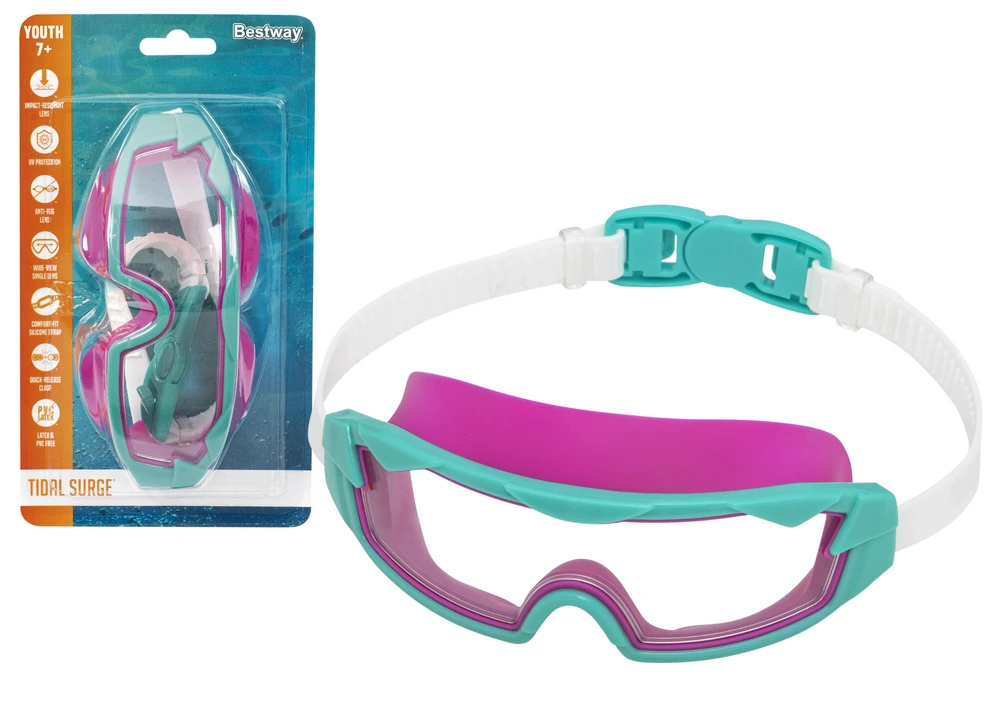 Plaukimo akiniai vaikams Bestway 21179 rožiniai