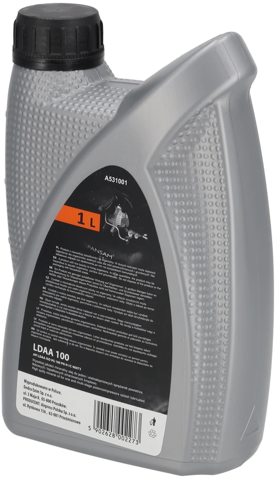 Olej Pansam kompresorių alyva Pansam HD-100 L-DAC 1L (A531001)