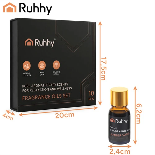 Kvapnusis aliejus - 10 vnt. rinkinys, 10 ml Ruhhy 27222