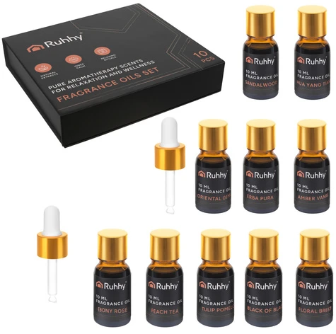 Kvapnusis aliejus - 10 vnt. rinkinys, 10 ml Ruhhy 27222