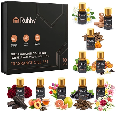 Kvapnusis aliejus - 10 vnt. rinkinys, 10 ml Ruhhy 27222