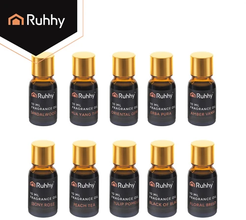 Kvapnusis aliejus - 10 vnt. rinkinys, 10 ml Ruhhy 27222