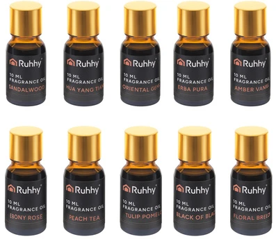 Kvapnusis aliejus - 10 vnt. rinkinys, 10 ml Ruhhy 27222
