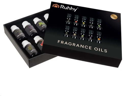 Drėkintuvas Kvapieji aliejai - 10 vnt. rinkinys, 15 ml, Ruhhy 21938