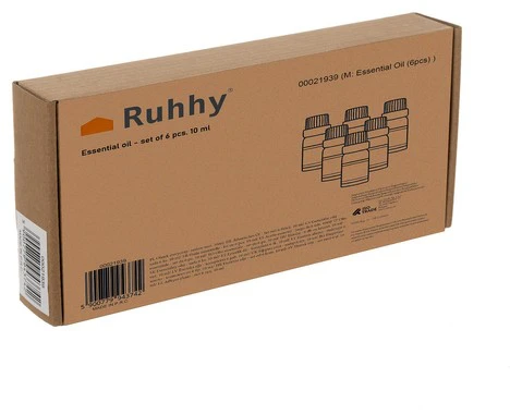 Drėkintuvas Kvapieji aliejai - 6 vnt. rinkinys, 10 ml, Ruhhy 21939