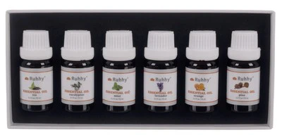 Drėkintuvas Kvapieji aliejai - 6 vnt. rinkinys, 10 ml, Ruhhy 21939