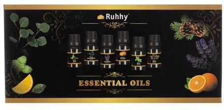 Drėkintuvas Kvapieji aliejai - 6 vnt. rinkinys, 10 ml, Ruhhy 21939