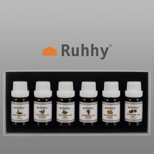 Drėkintuvas Kvapieji aliejai - 6 vnt. rinkinys, 10 ml, Ruhhy 21939