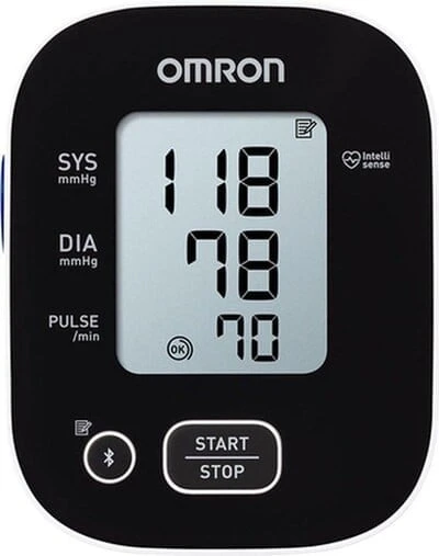 Omron M2+ Connect kraujospūdžio matuoklis Juodas
