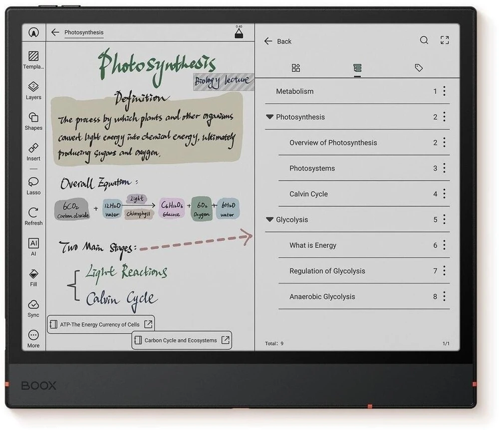 „Onyx Boox Note Air 5 C“ 10,3 colio įstrižainės „E-Ink Kaleido 3“ el. knygų skaitytuvas, 64 GB, „Wi-Fi“, pilkas