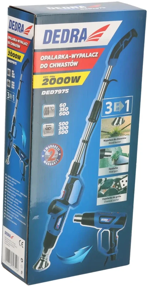 Dedra iluminis degiklispiktoliu degiklis 3in1 2000W