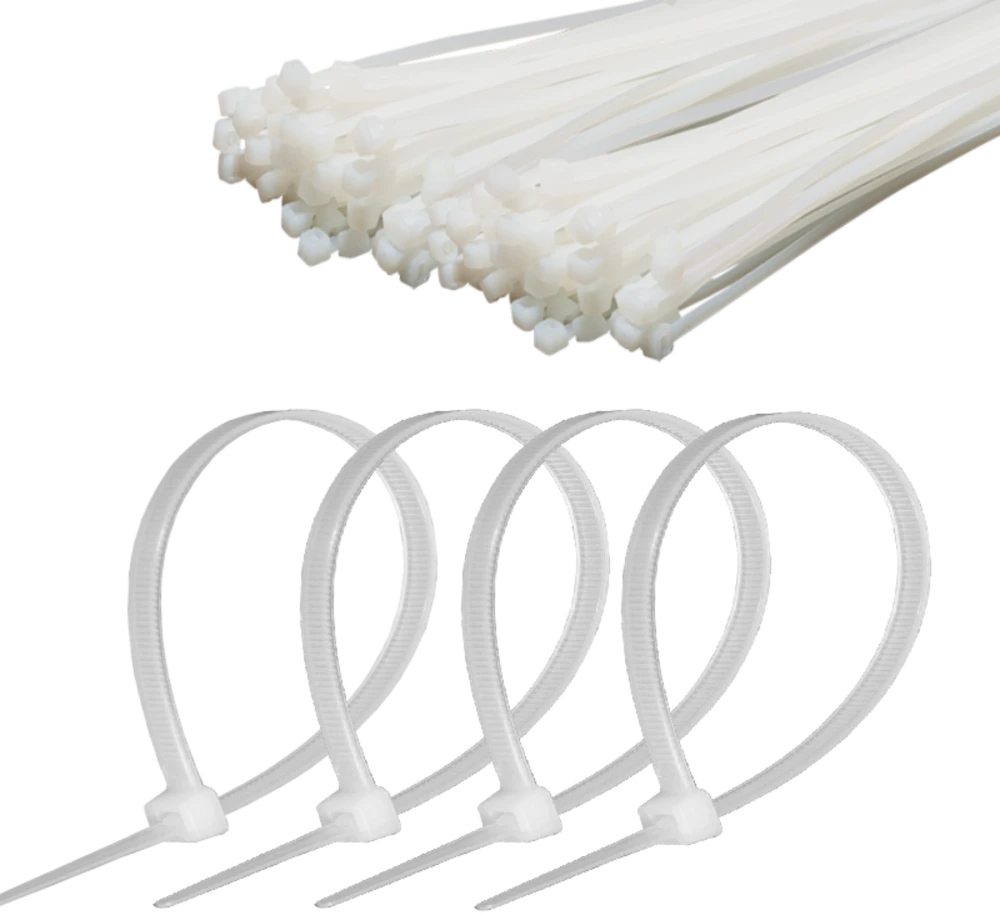 Opaska Kabelinė juostelė 4,8 mm/25 cm, balta, Cabletech, 100 vnt.