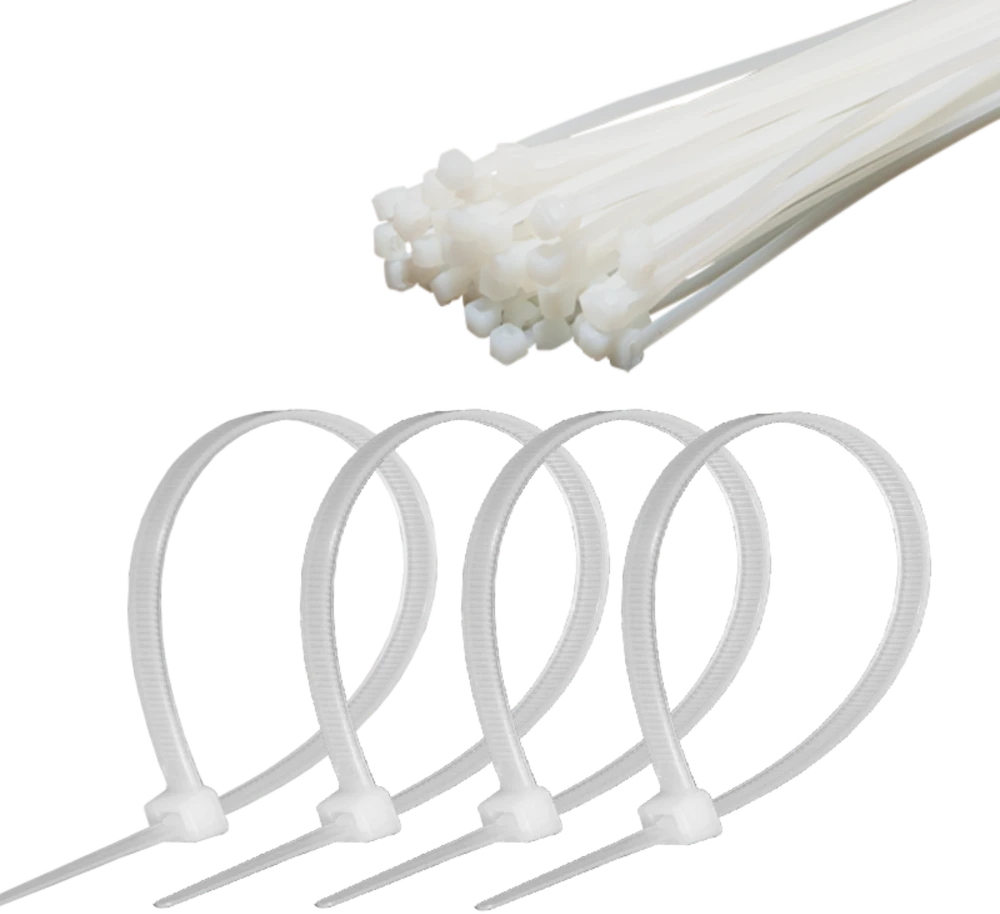 Cabletech laidų tvirtinimo dirželiai 4.8mm 35cm Balta
