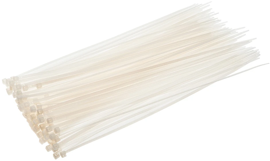 ‎Opaski Kabelių raiščiai 2,5 x 100 mm, 100 vnt., balti