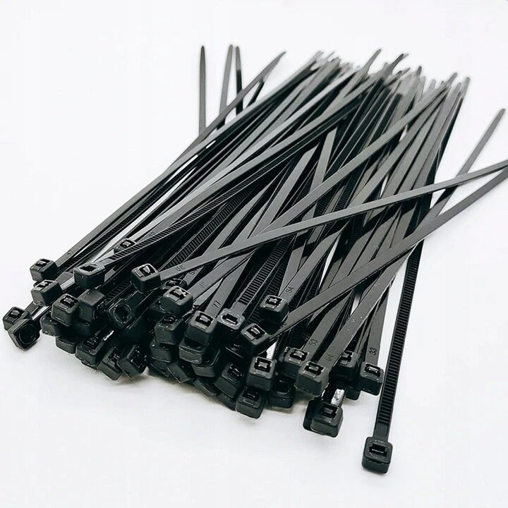 Lean Juodos nailoninės užspaudžiamos juostos, 3,6x300mm, 100 vnt.