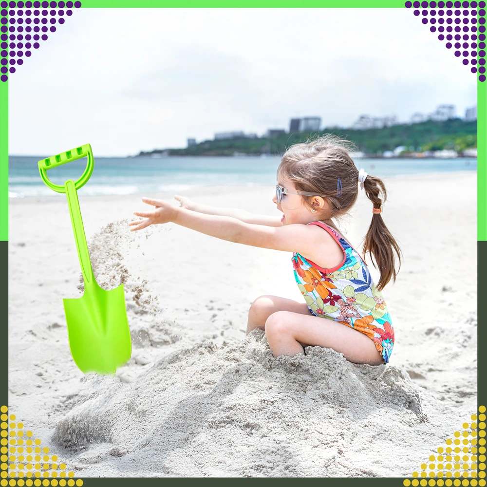 Łopatka Kastuvas, smėlio kastuvas paplūdimio smėlio dėžėms, stiprus, didelis, 51 cm