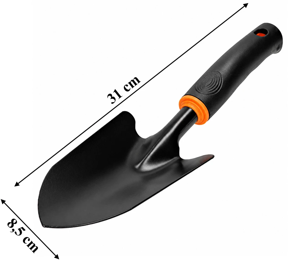 Łopatka Platus metalinis sodo kastuvas augalų persodinimui, 31 cm