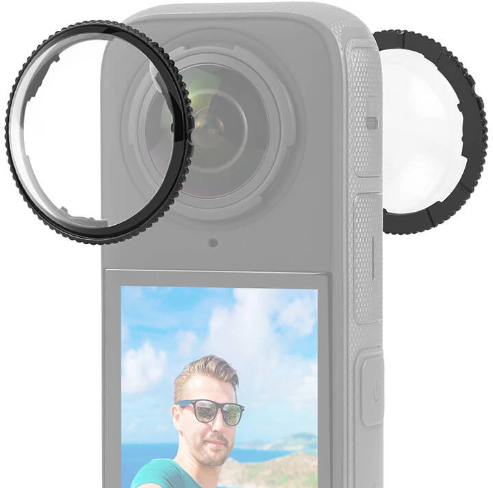 Optinio stiklo objektyvo dangtelis PULUZ skirtas Insta360 X4