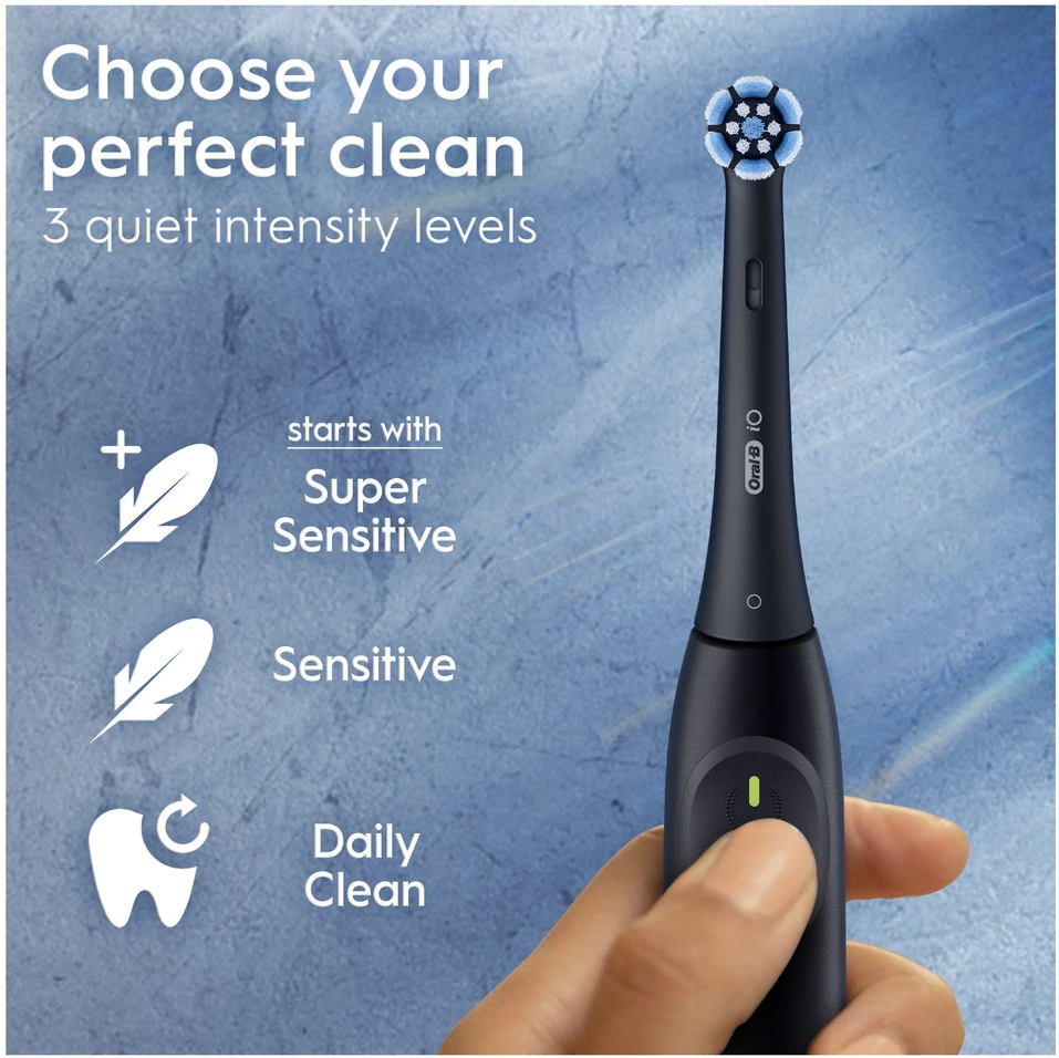 Oral-B iO 2 elektrinis dantų šepetėlis – juodas