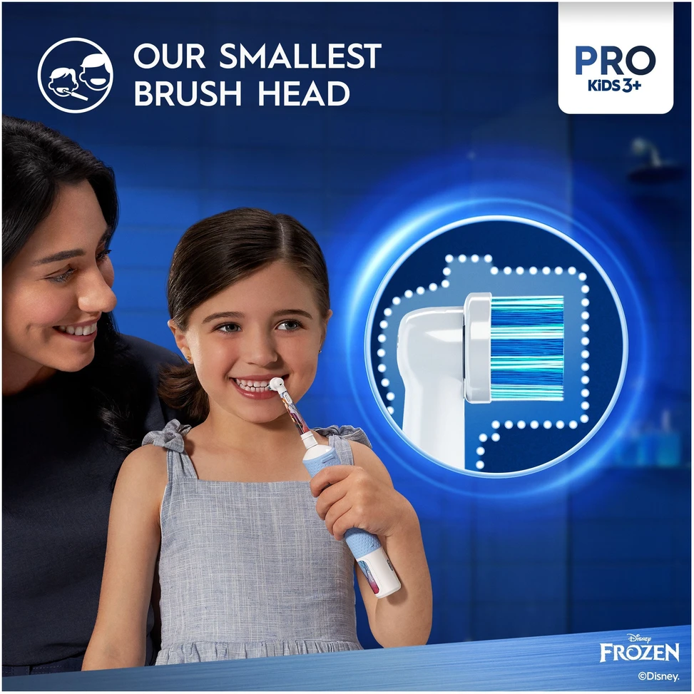 Braun D103.413.2K Vitality PRO Kids Elektrinis Dantų Šepetėlis 3+ Frozen