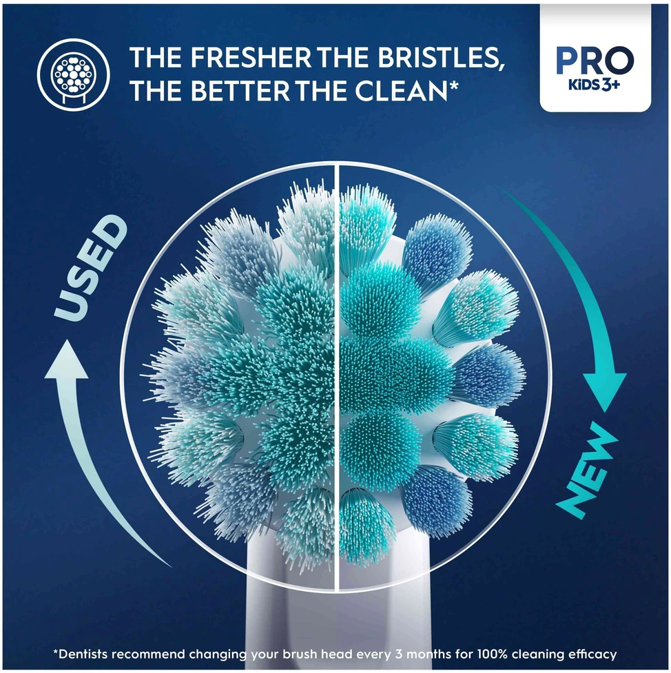 Oral-B | Elektrinis dantų šepetėlis | Vitality PRO Kids Frozen | Įkraunamas | For kids | Šepetėlių skaičius galvutės įeina 1 | Number of teeth brushing modes 2 | Mėlyna