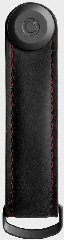 Orbitkey - Crazy Horse odinis raktų dėklas - obsidiano raudonumo