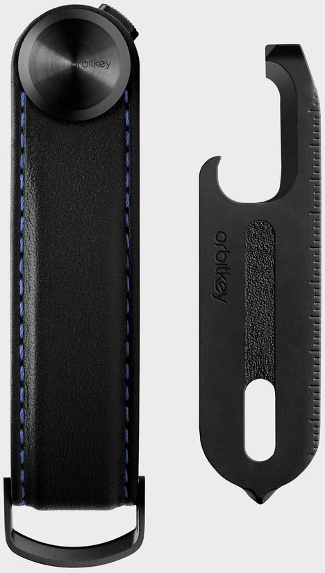 „Orbitkey“ dovanų rinkinys – raktų organizatorius „Pro“ + daugiafunkcis įrankis V2 – juodas