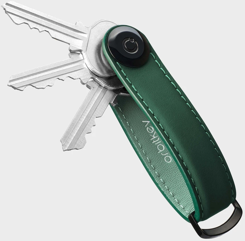 „Orbitkey“ – raktų organizatorius, matinės odos – miško spalvos