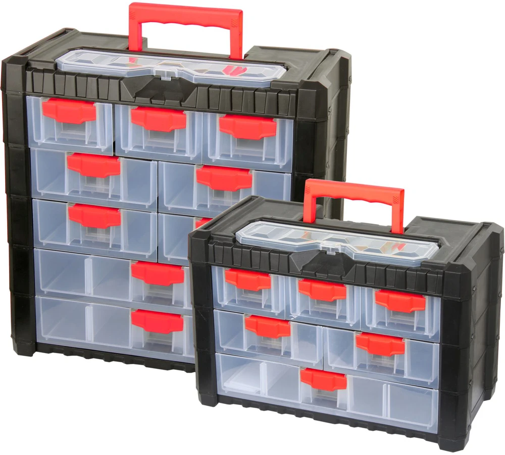 Organizer Dėžutė su rankena 392x200x400mm,22 skyr., Proline HD