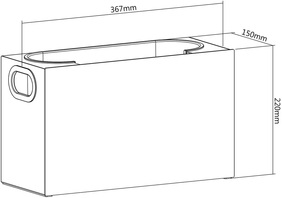 Organizer Universalus kosmetikos ir kosmetikos konteineris organizatoriui „Maclean“, 8kg, 367x150x220 mm, MC-479