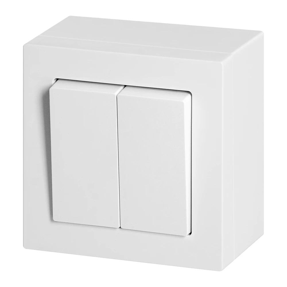 Orno Malta žvakidės jungiklis, 10 A, 250 V, WNT-2M, balta