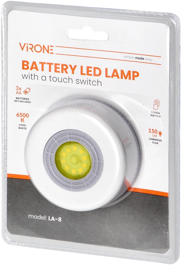 Orno Bateryjna lampka LED, 4500K