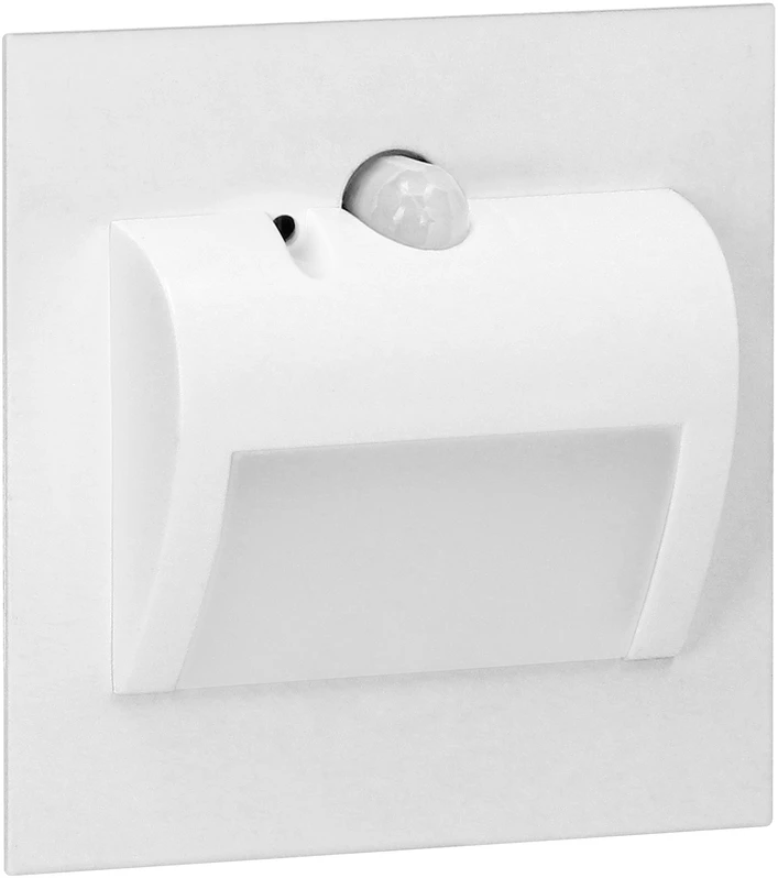 Orno DRACO LED NEW 1.5W, įleidžiamas laiptų šviestuvas, 12VDC, 30lm, 4000K, baltas, judesio ir prieblandos jutiklis