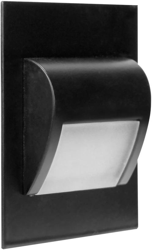 DRACO LED NEW 1.5W, įleidžiamas laiptų šviestuvas, 12VDC, 30lm, 3000K, juodas, inovatyvus tvirtinimo būdas