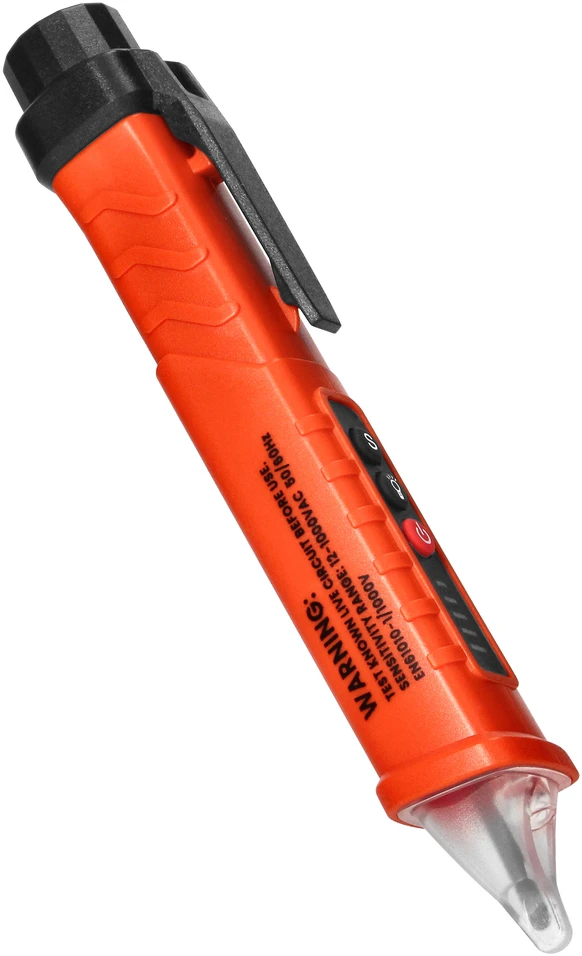 Orno Indukcyjny Indukcinis įtampos testeris su žibintuvėliu, 12–1000 V AC/DC, oranžinis