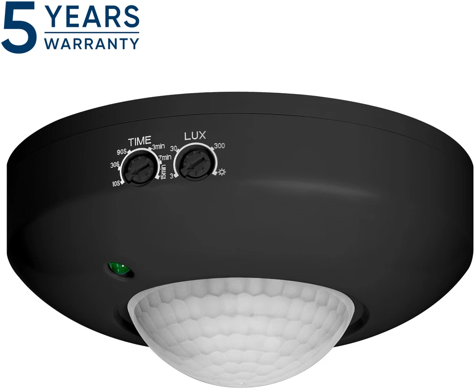 Orno Judesio jutiklis PIR 360°, 1200 W, juoda