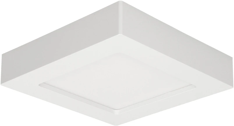 Orno LETI LED 12W, apatinis šviestuvas, montuojamas ant paviršiaus, kvadratinis, 860lm, 4000K, baltas, įmontuotas LED maitinimo šaltinis