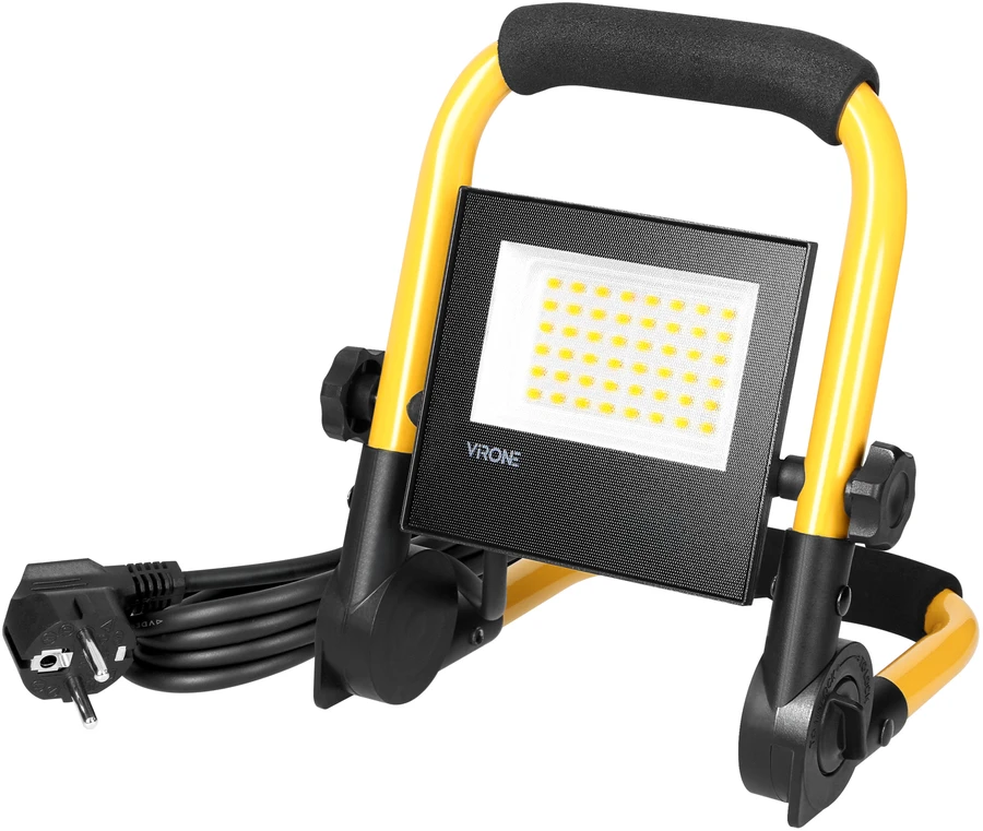 Orno REGULUS LED darbinis prožektorius ant stovo, 30 W, 2400 lm, IP65, 4000 K, sulankstomas