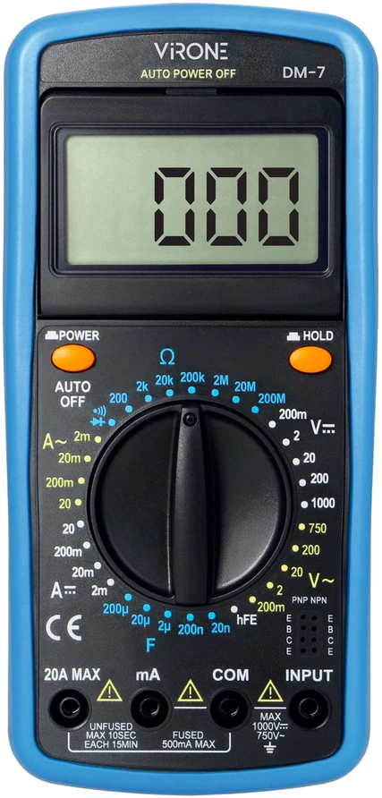 Orno Skaitmeninis miernik universalus AC/DC, 9 V