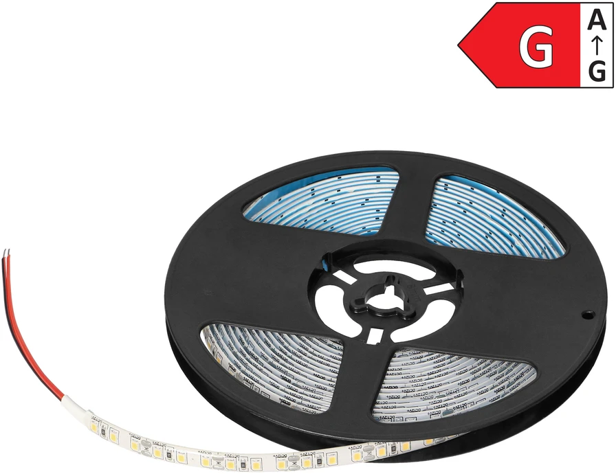 Orno Taśma LED juosta 12V, 2835, 120L/m, 760lm/m, 9.6W/m, IP63, 3000K, 5m